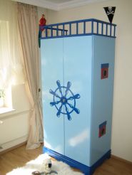 Armoire 2 ou 3 Portes Pirate Bleue