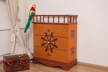 Commode Pirate Marron