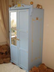 Armoire 2 ou 3 portes Prince Bleu ciel