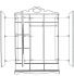 Armoire 3 Portes Cristal en Blanc