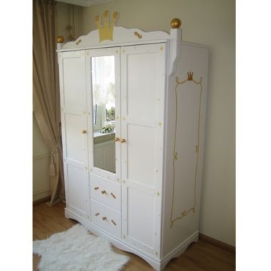 Armoire 3 Portes Princesse Blanche