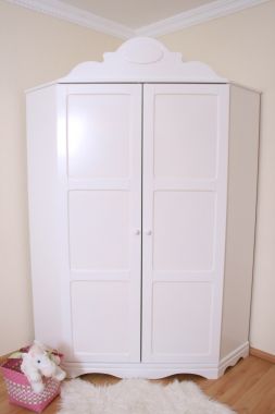 Armoire d'Angle en Blanc